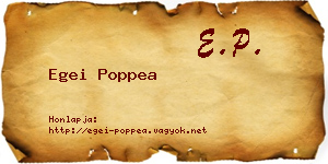 Egei Poppea névjegykártya